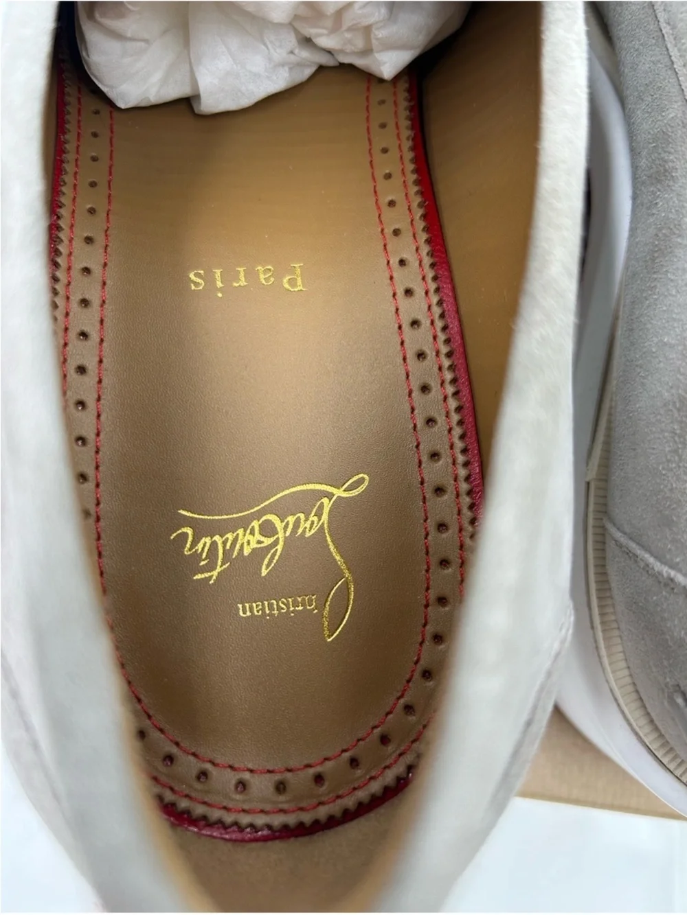 Men’s Christian Louboutin URBINO myogram suede loafer size 44 made in Italy